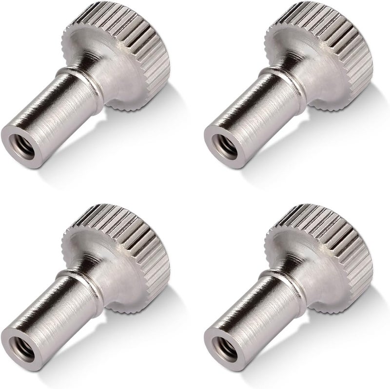GooChan Lamp Switch Knob, Turn On/Off Brass Light Knob Replacement, Standard Size Twist Knobs, Antique Brass Color (Silver) - Image 1